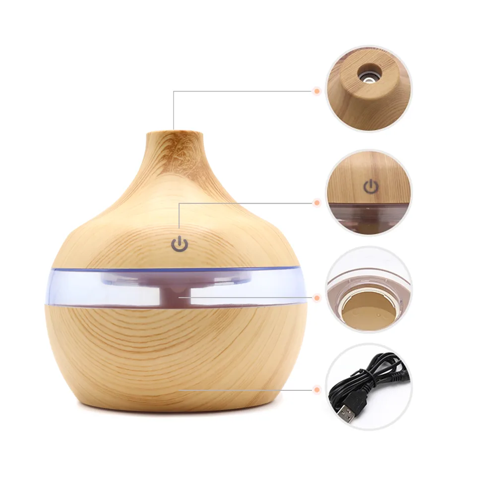 Светодиодный USB арома увлажнитель Holz фото 2
