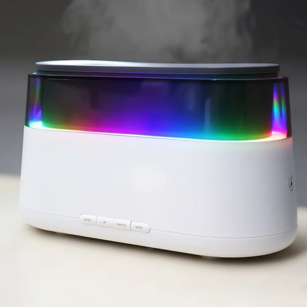 Светодиодный USB увлажнитель-ароматизатор Brava с часами с RGB подсветкой фото 5