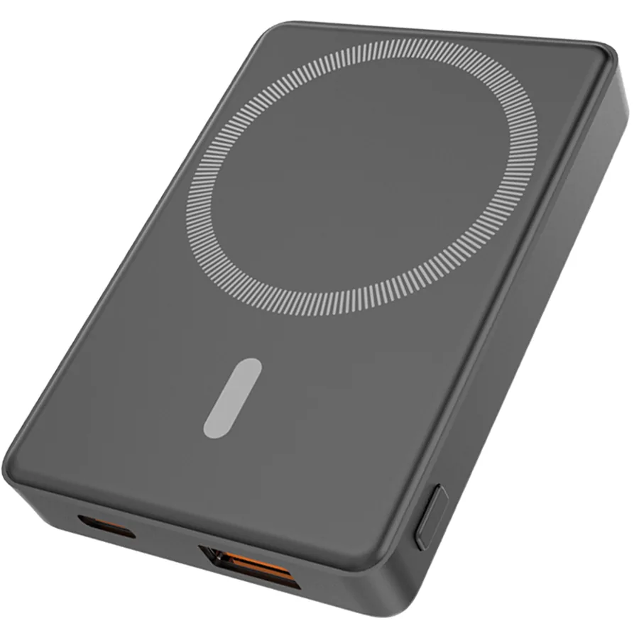Магнитный внешний аккумулятор Magnetic с беспроводной зарядкой (5W)