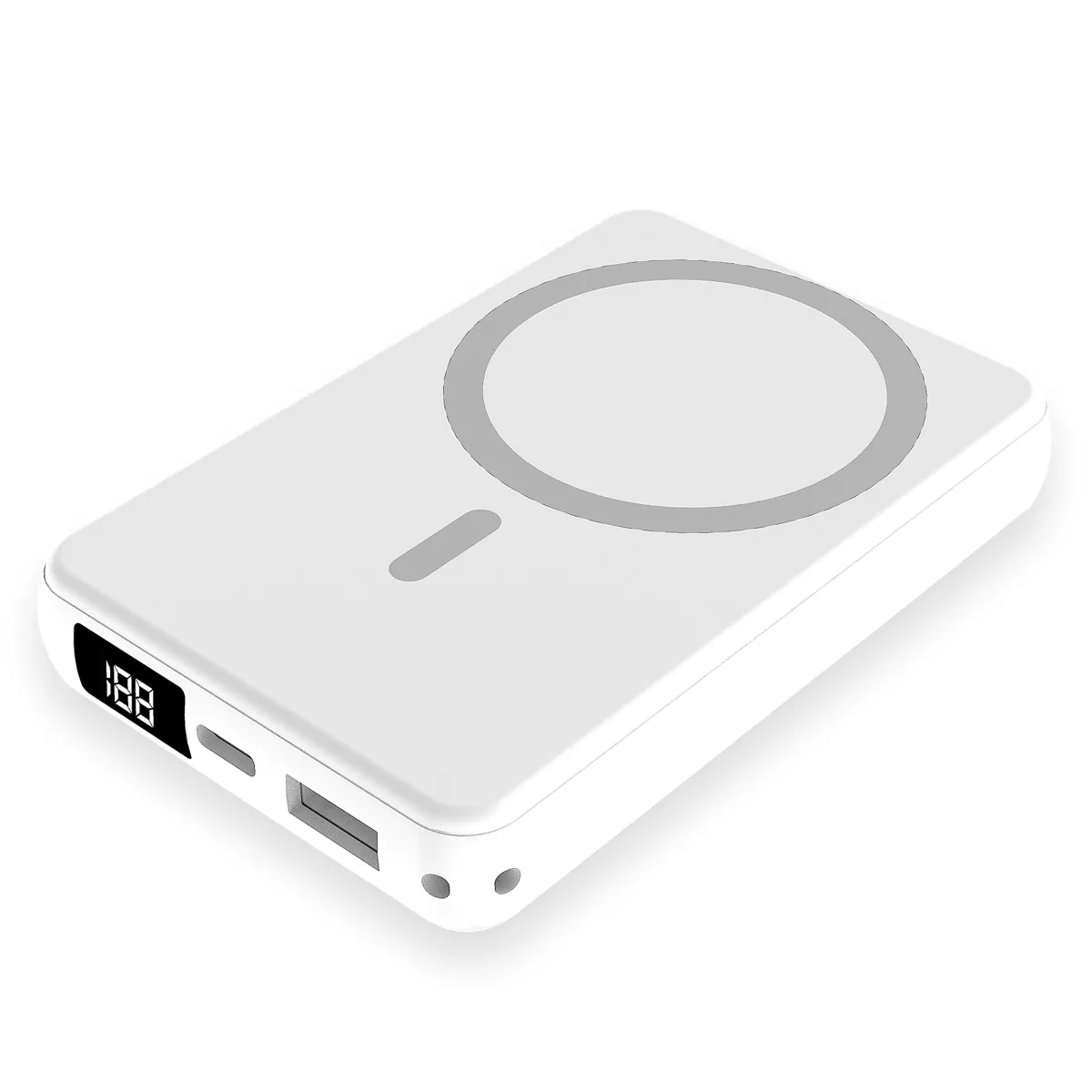 Магнитный внешний аккумулятор Quantum с беспроводной зарядкой (15W) фото 3