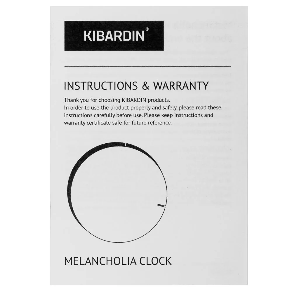 Часы настенные Melancholia Clock, черные фото 8