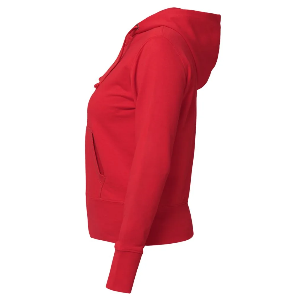 Толстовка женская Hooded Full Zip красная, размер XXL фото 3
