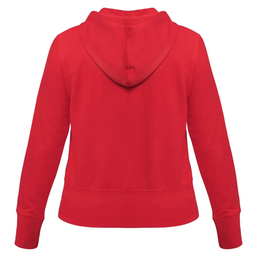 Толстовка женская Hooded Full Zip красная, размер XS фото 4