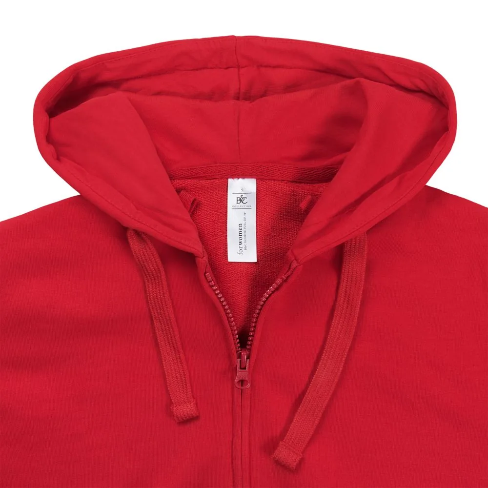 Толстовка женская Hooded Full Zip красная, размер XS фото 5