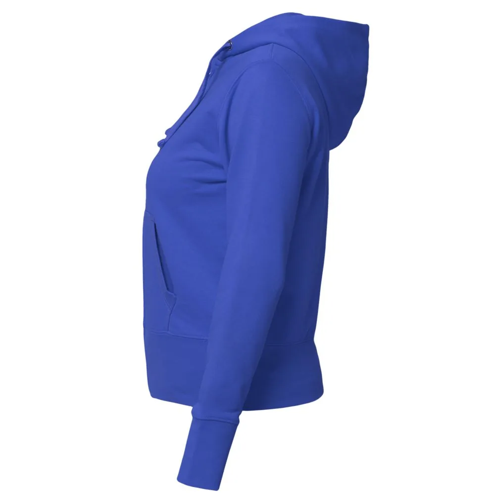 Толстовка женская Hooded Full Zip ярко-синяя, размер M фото 3