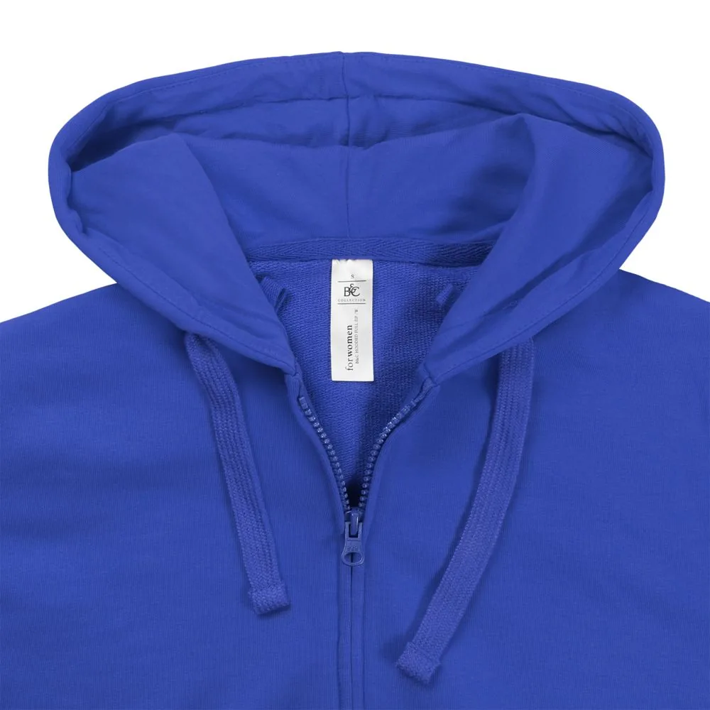 Толстовка женская Hooded Full Zip ярко-синяя, размер XS фото 5