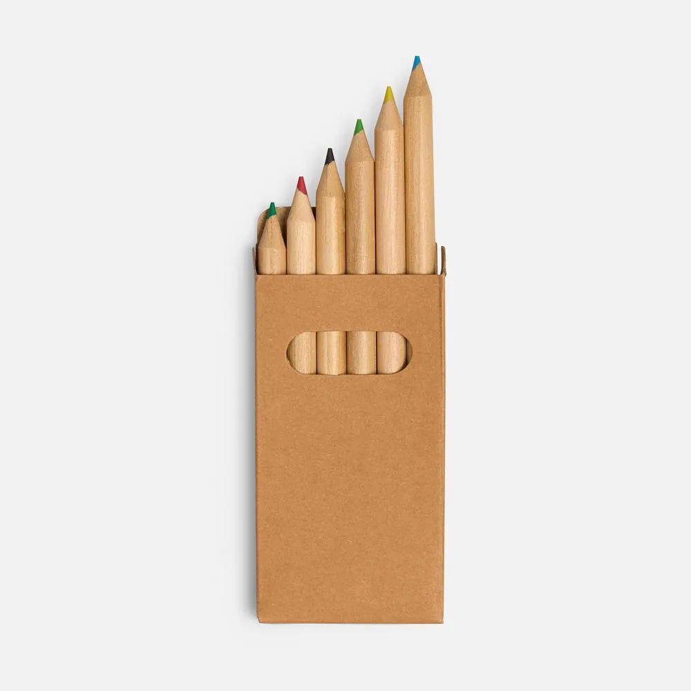 Набор цветных карандашей Pencilvania Mini, крафт фото 3