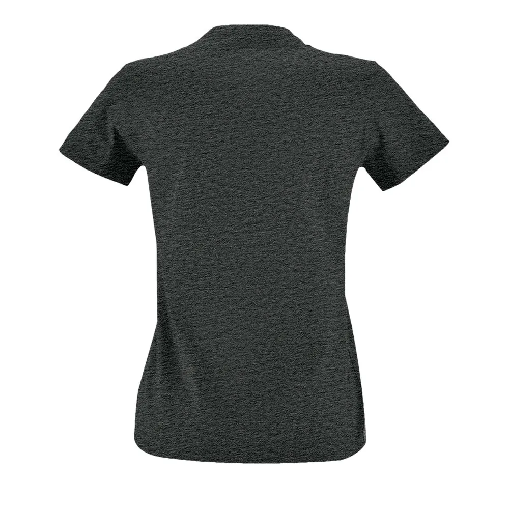 Футболка женская Imperial Fit Women черный меланж, размер XXL фото 3
