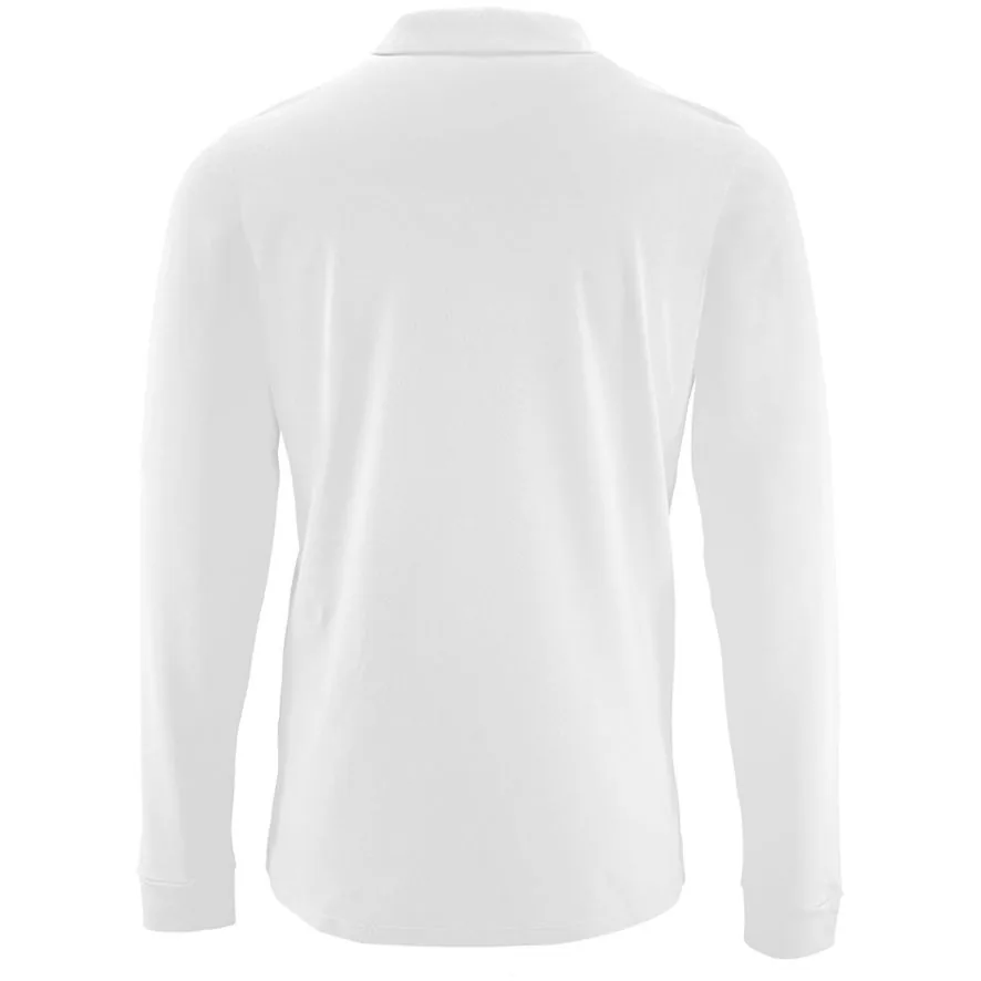 Рубашка поло мужская с длинным рукавом Perfect LSL Men белая, размер XL фото 3