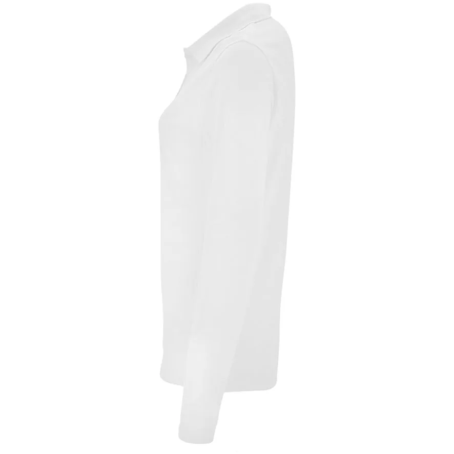 Рубашка поло женская с длинным рукавом Perfect LSL Women белая, размер XL фото 4