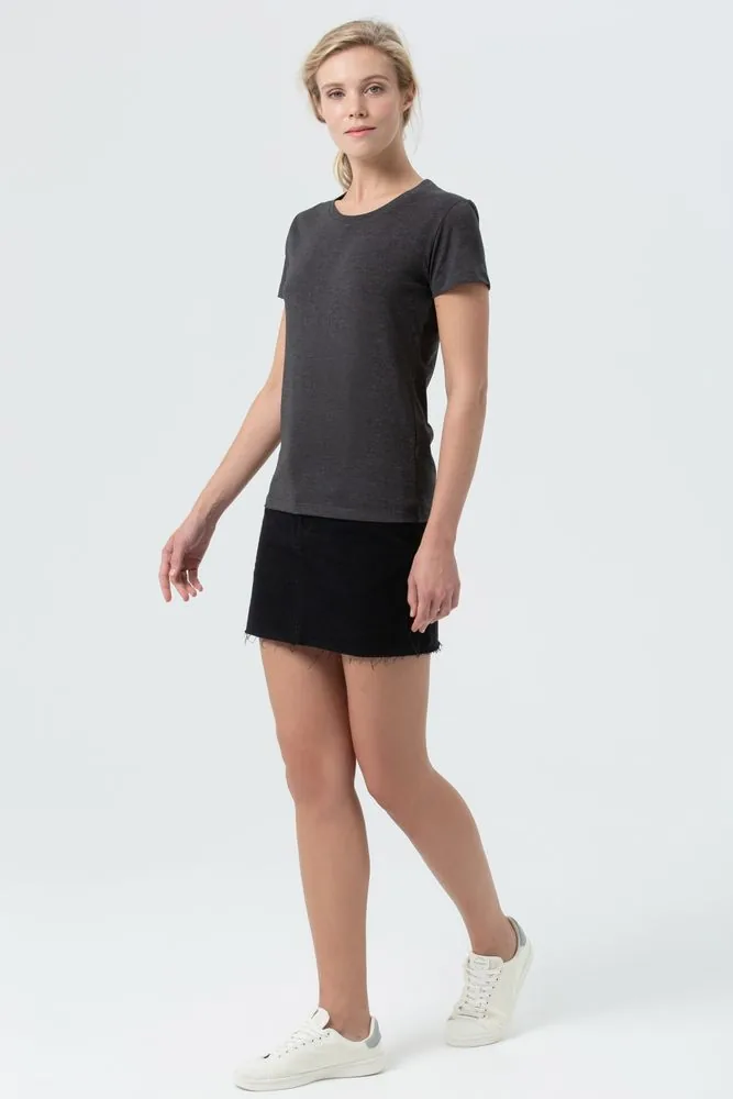 Футболка женская Regent Fit Women черный меланж, размер XXL фото 8