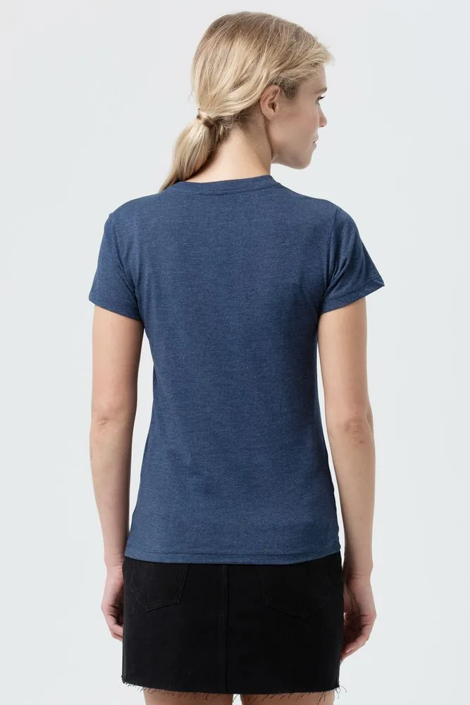 Футболка женская Regent Fit Women синий меланж, размер XL фото 6