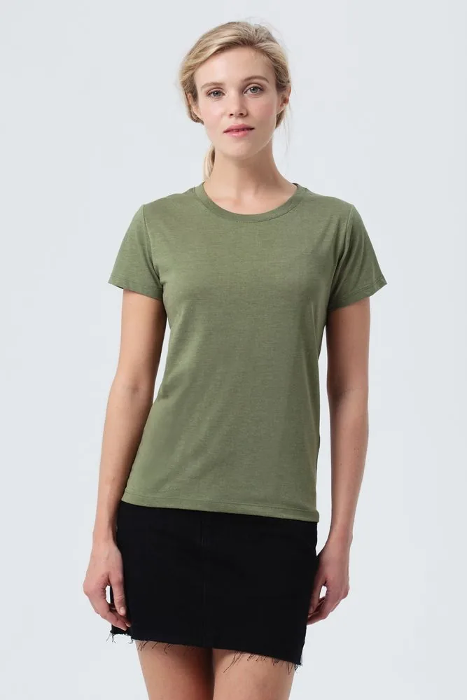 Футболка женская Regent Fit Women меланж хаки, размер XL фото 5