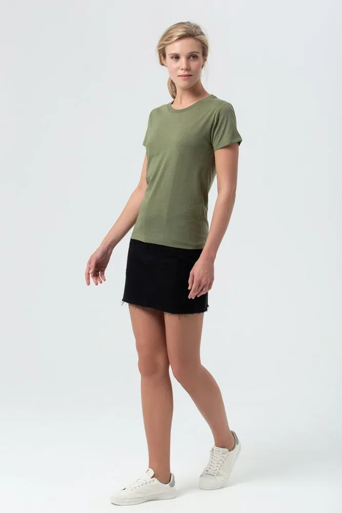 Футболка женская Regent Fit Women меланж хаки, размер XL фото 8