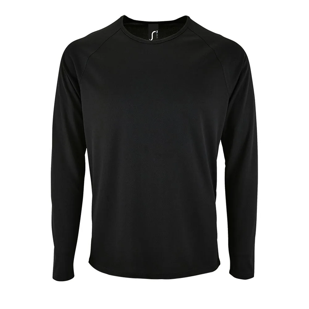 Футболка с длинным рукавом Sporty LSL Men черная, размер M