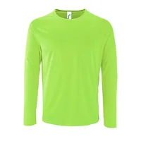 Футболка с длинным рукавом Sporty LSL Men неоново-зеленая, размер S фото 2