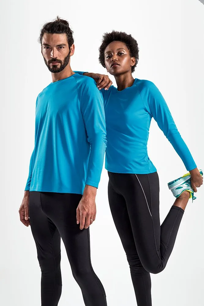 Футболка с длинным рукавом Sporty LSL Men ярко-бирюзовая, размер L фото 6