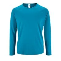 Футболка с длинным рукавом Sporty LSL Men ярко-бирюзовая, размер XXL фото 2