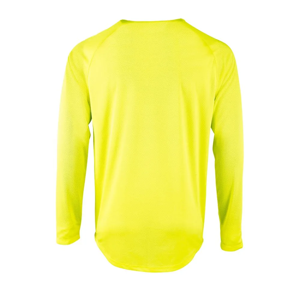 Футболка с длинным рукавом Sporty LSL Men желтый неон, размер M фото 3