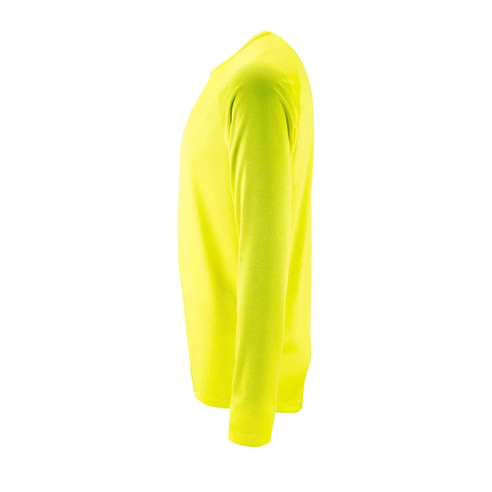 Футболка с длинным рукавом Sporty LSL Men желтый неон, размер XL фото 4
