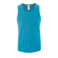 Майка мужская Sporty TT Men ярко-бирюзовая, размер 3XL фото 2