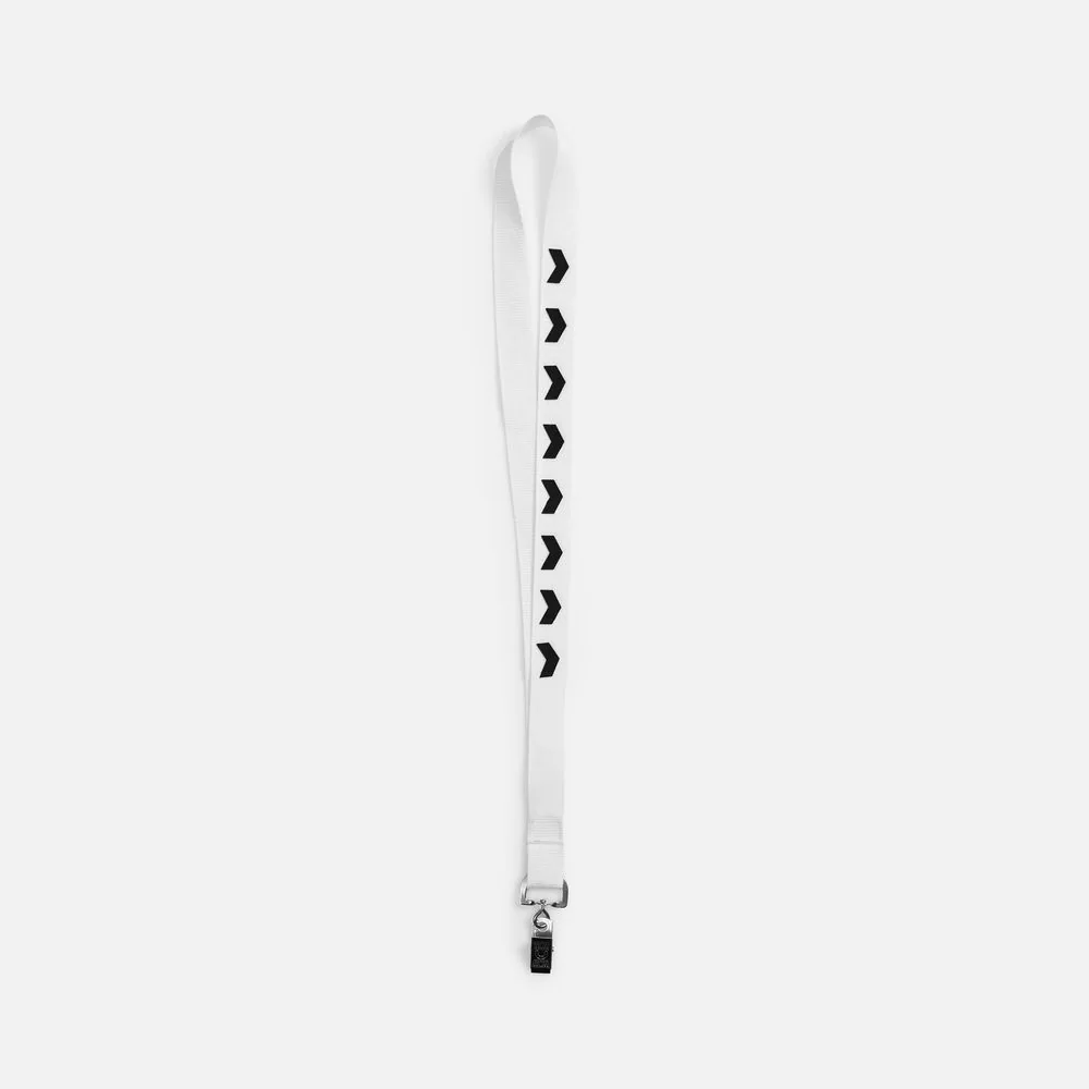 Лента для бейджа Neckband, белая фото 6