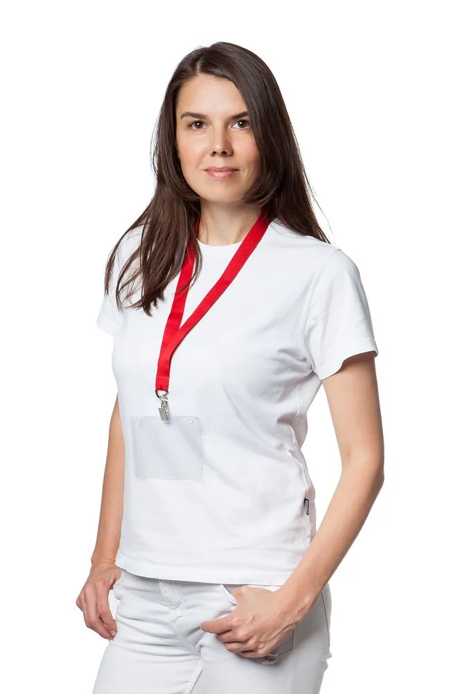 Лента для бейджа Neckband, синяя фото 5