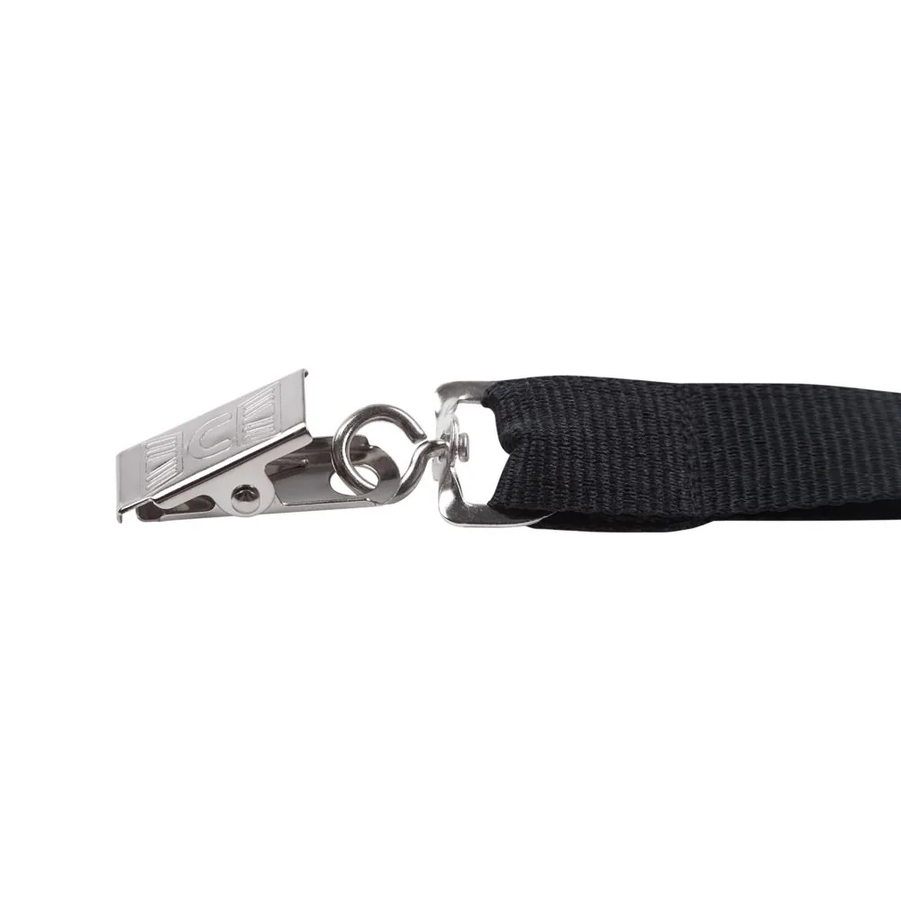 Лента для бейджа Neckband, черная фото 4