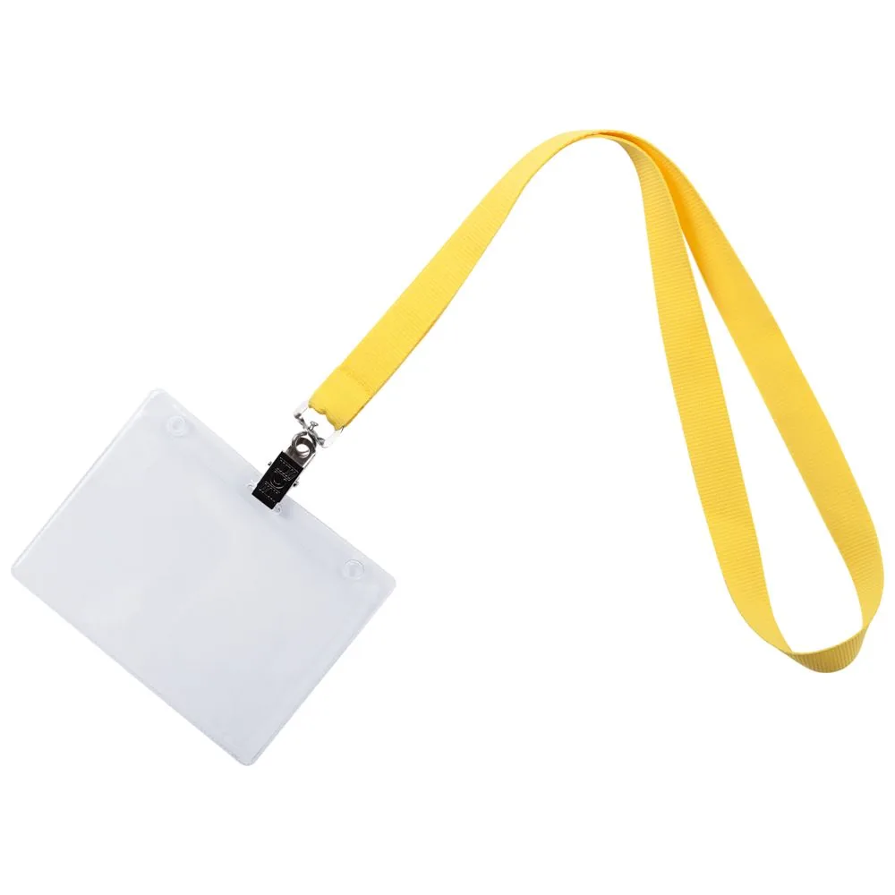 Лента для бейджа Neckband, желтая фото 3