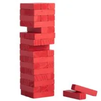 Игра «Деревянная башня мини», красная фото 2