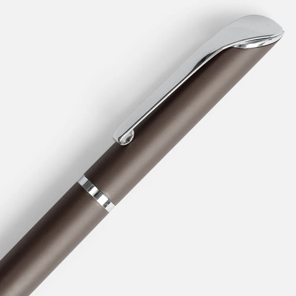 Ручка шариковая Glide, серо-коричневая фото 4