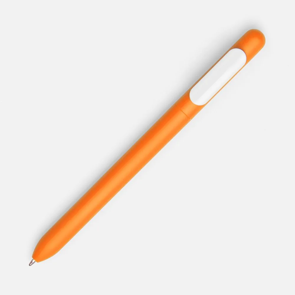 Ручка шариковая Swiper Soft Touch, неоново-оранжевая с белым фото 3