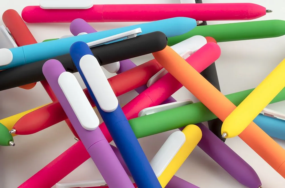 Ручка шариковая Swiper Soft Touch, неоново-оранжевая с белым фото 6