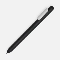 Ручка шариковая Swiper Soft Touch, черная с белым фото 2