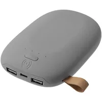 Аккумулятор с беспроводной зарядкой Pebble Wireless 9000 мАч, серый фото 2