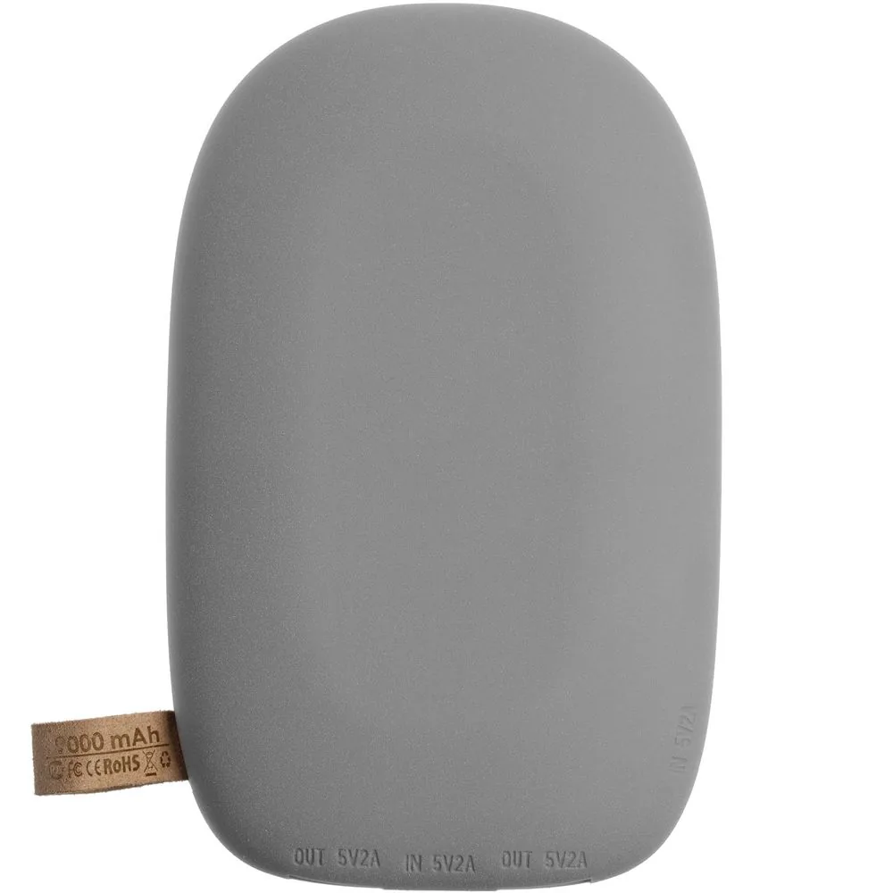 Аккумулятор с беспроводной зарядкой Pebble Wireless 9000 мАч, серый фото 3