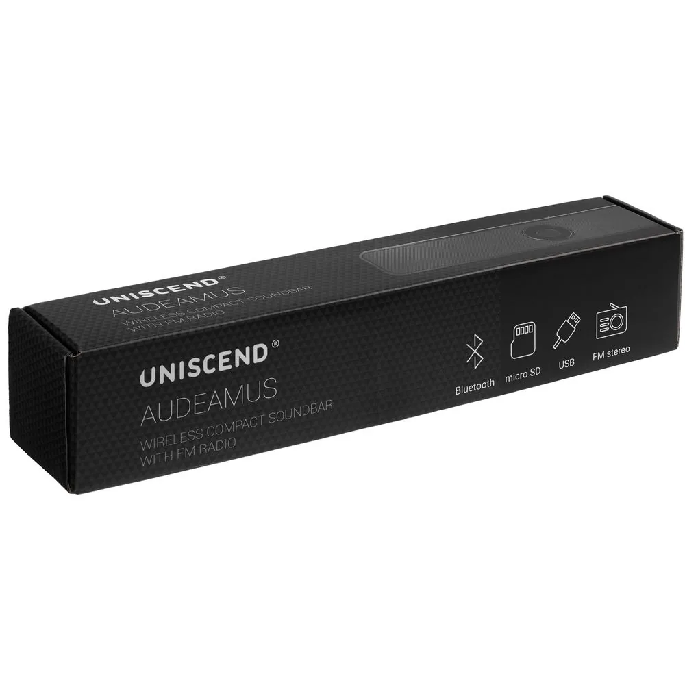 Беспроводная стереоколонка Uniscend Audeamus, черная фото 9