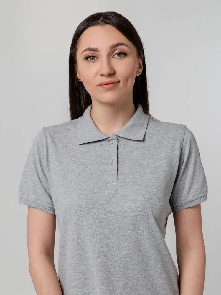Рубашка поло женская Virma Stretch Lady, серый меланж, размер S фото 9