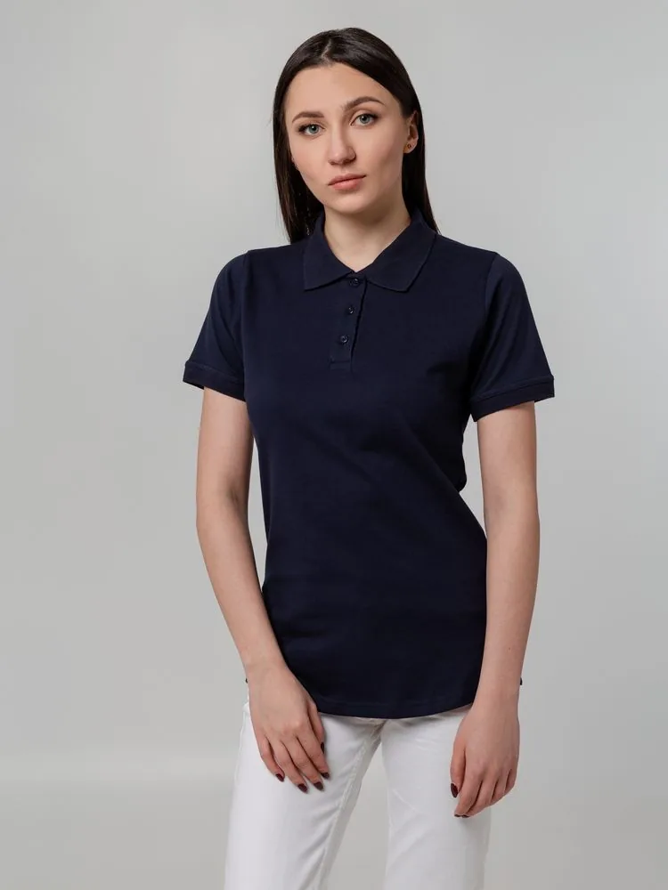 Рубашка поло женская Virma Stretch Lady, темно-синяя, размер XL фото 6