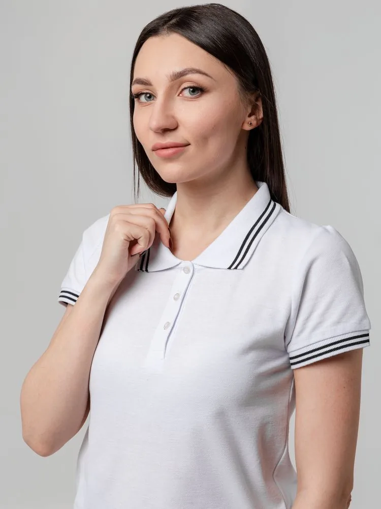 Рубашка поло женская Virma Stripes Lady, белая, размер L фото 10