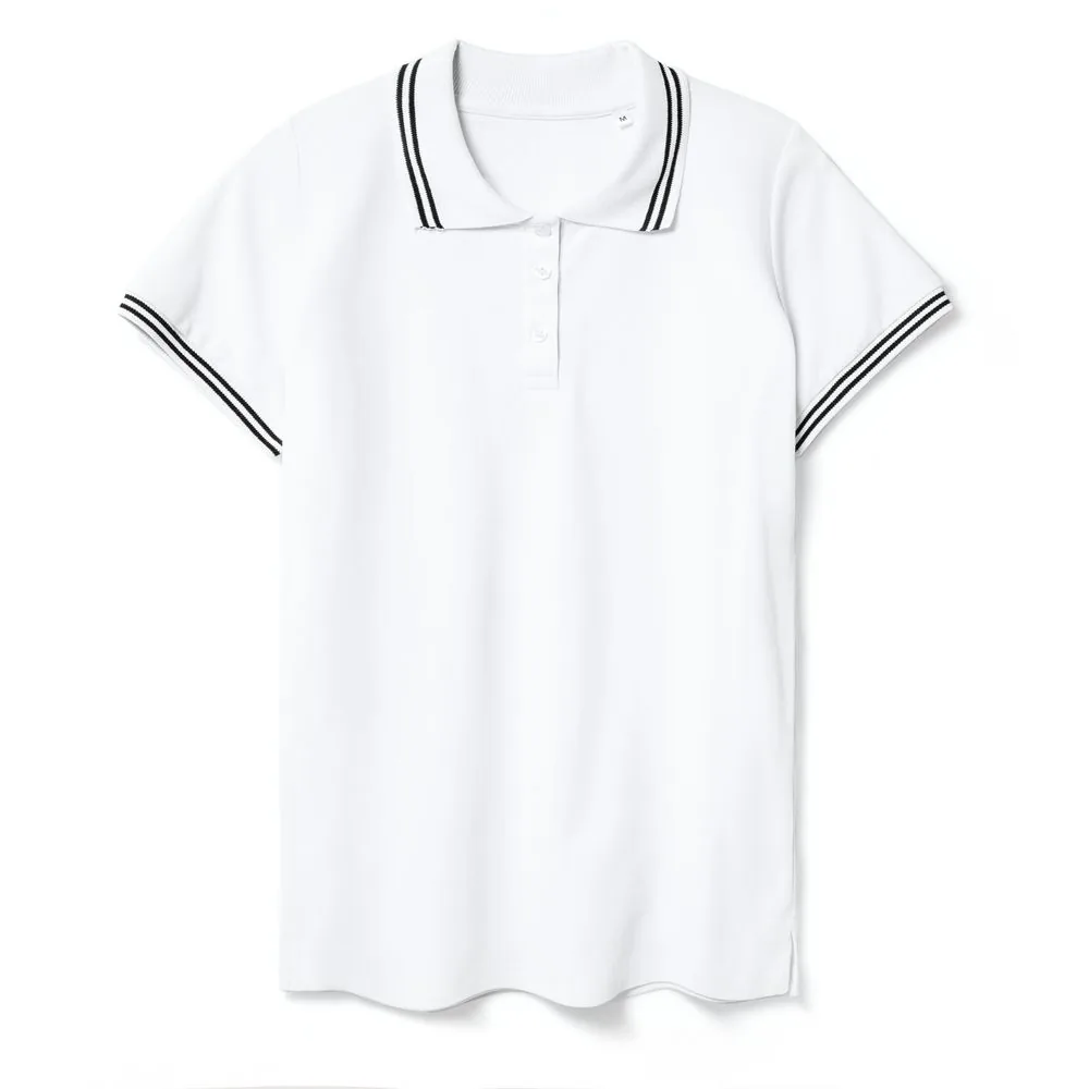 Рубашка поло женская Virma Stripes Lady, белая, размер XL