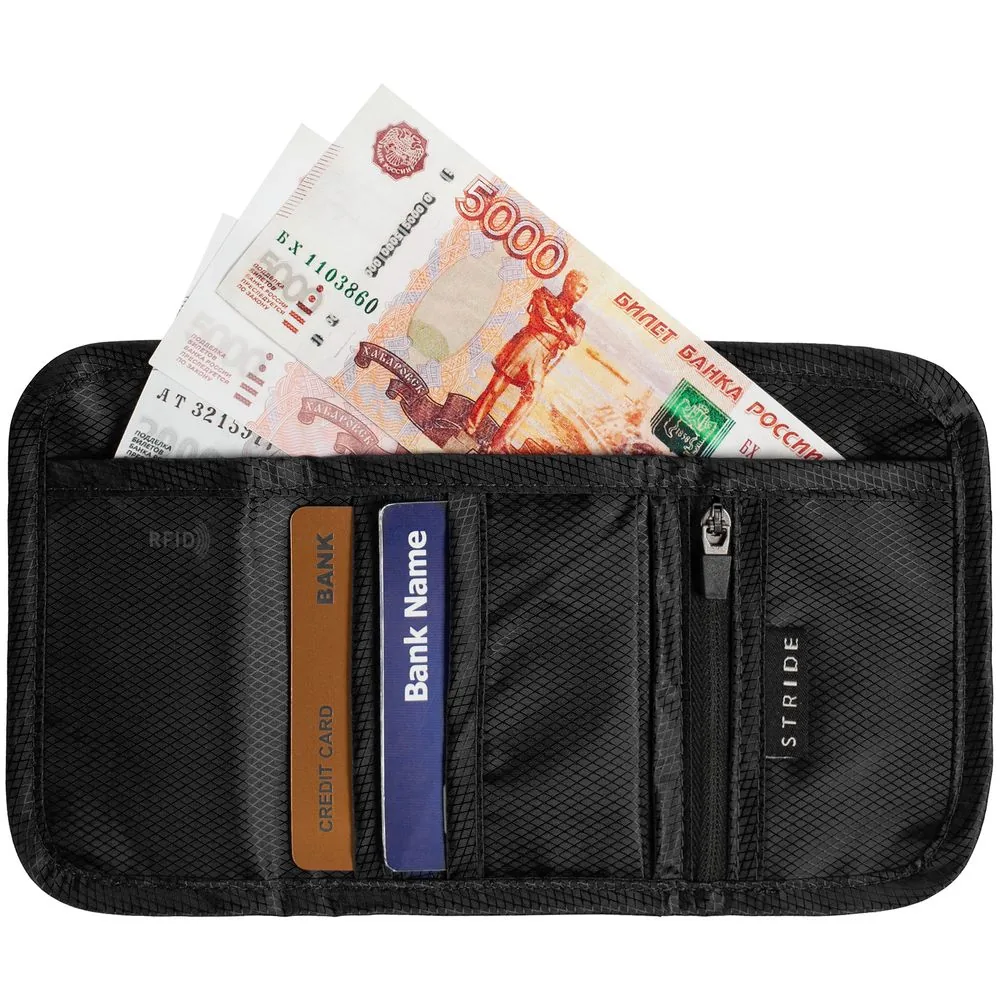 Кошелек Torren с RFID-защитой, черный фото 6