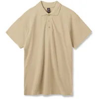 Рубашка поло мужская Summer 170 бежевая, размер L фото 2