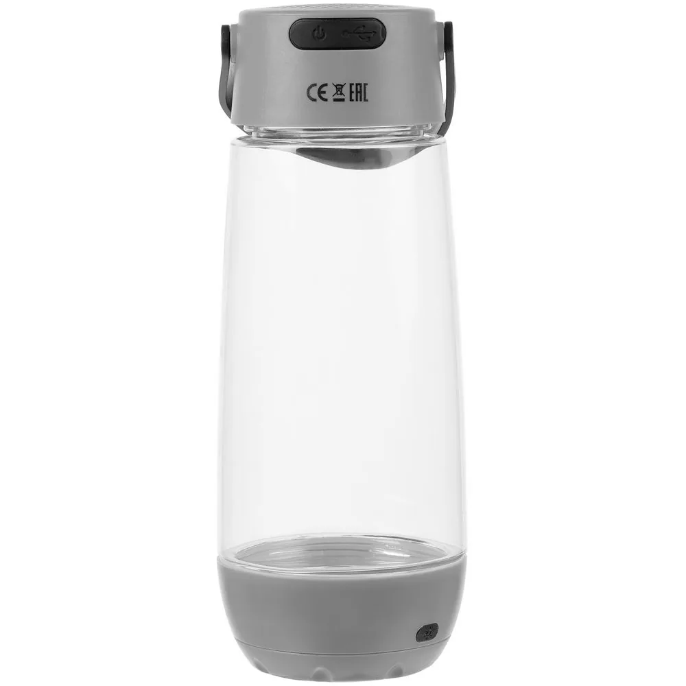 Бутылка для воды Torsta Light с колонкой и светильником, серая фото 4