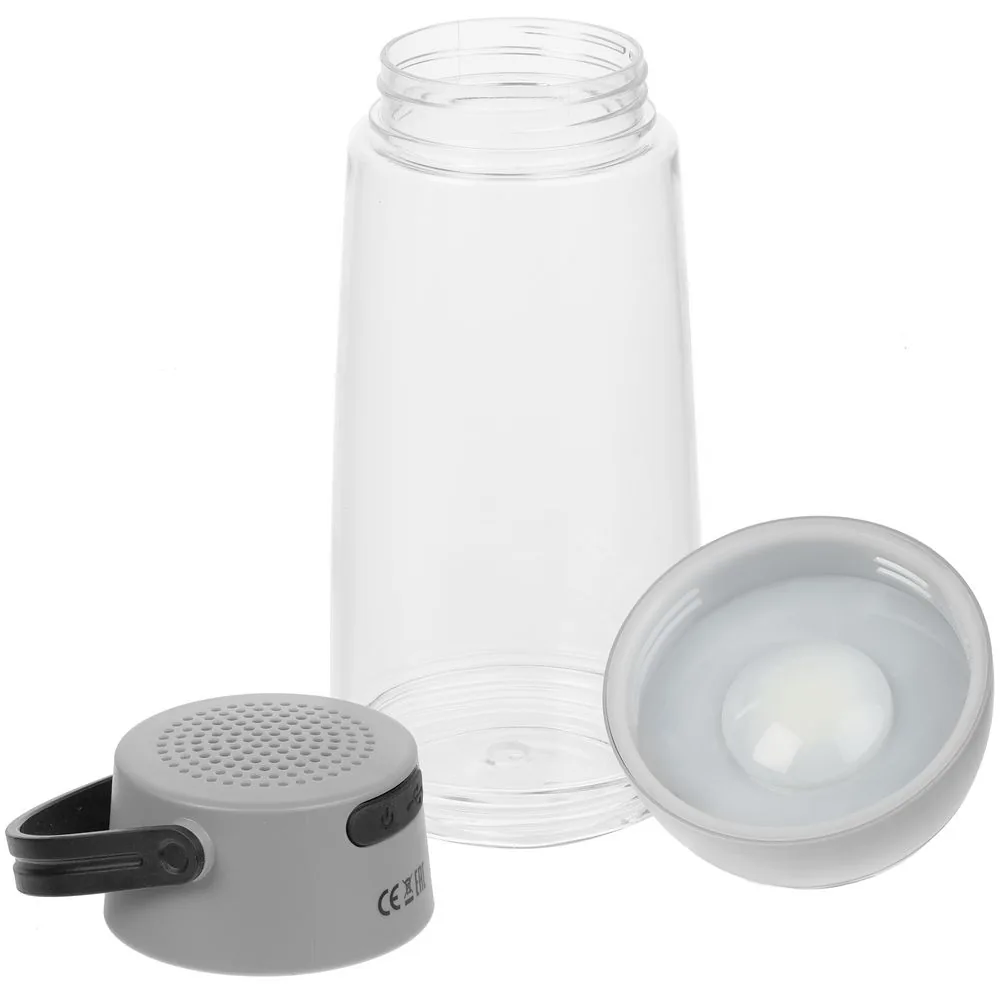 Бутылка для воды Torsta Light с колонкой и светильником, серая фото 5