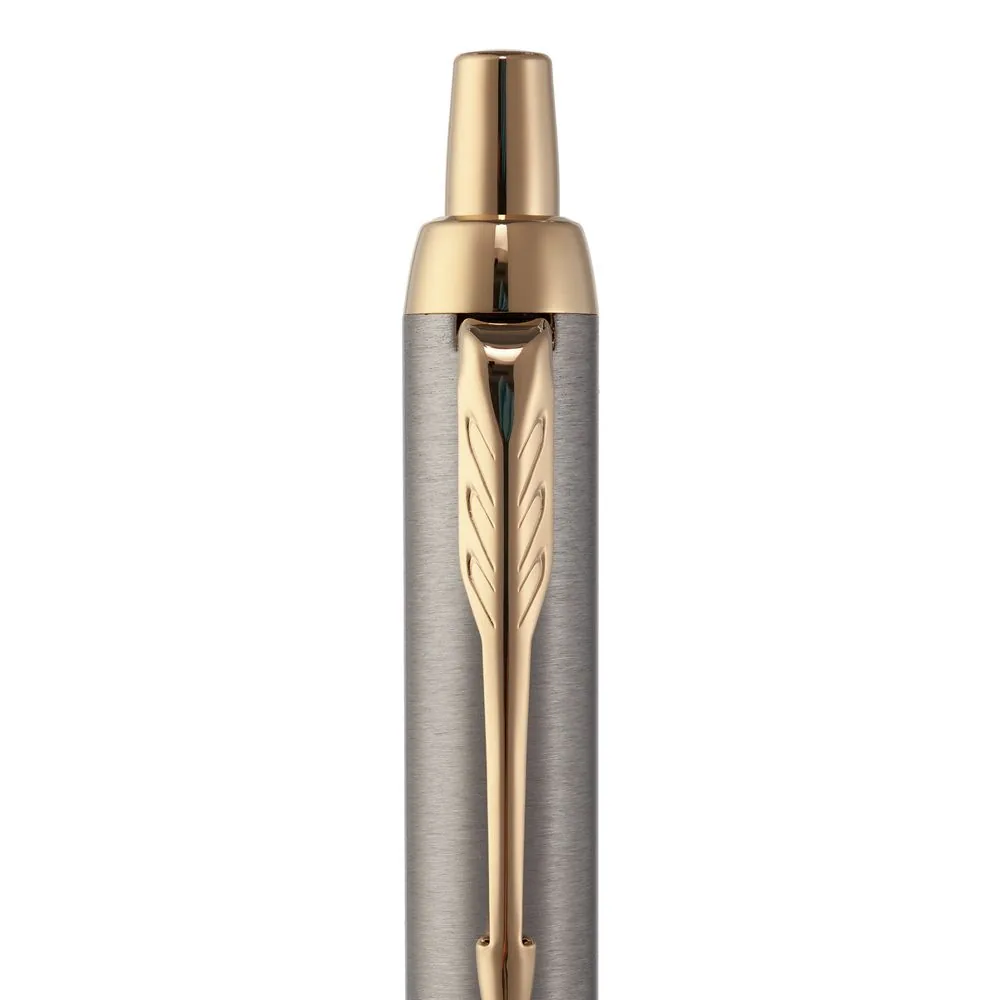 Ручка шариковая Parker IM Core K321 Brushed Metal GT M фото 6