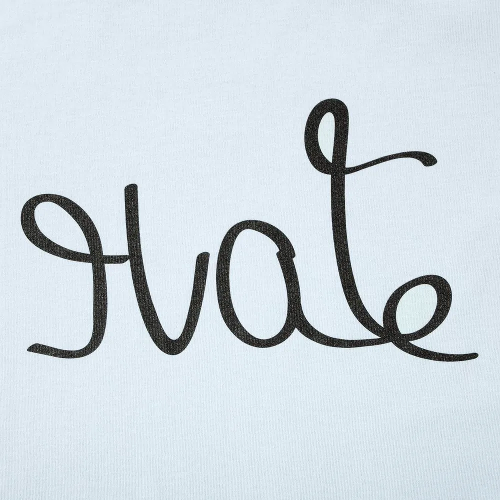 Футболка женская Hate-Love, голубая, размер S фото 6