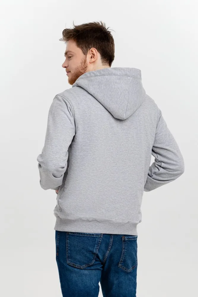 Толстовка на молнии Kulonga Sherpa, серый меланж, размер M фото 9