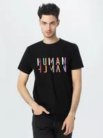 Футболка Human, черная, размер S фото 2