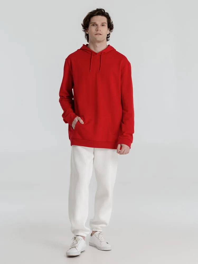 Толстовка с капюшоном унисекс Hoodie, красная, размер S фото 9